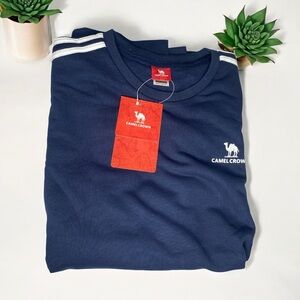 Camel Crown Men's Navy Crewneck Sweater